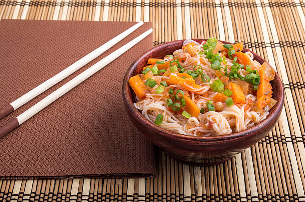 istock One serving of rice vermicelli hu-teu with vegetables 598067786