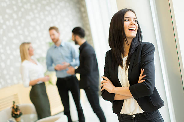 istock Young business people in the office 598070356