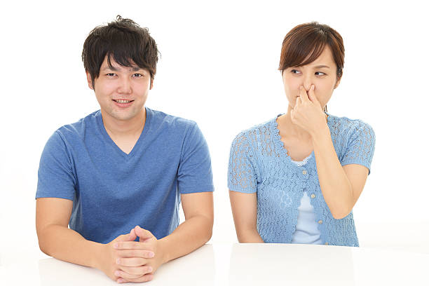 istock Woman pinches her nose 598074246