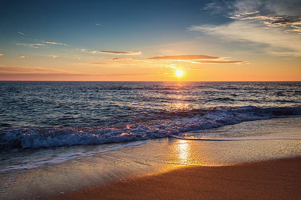 istock Beautiful sunrise over the sea 598077148