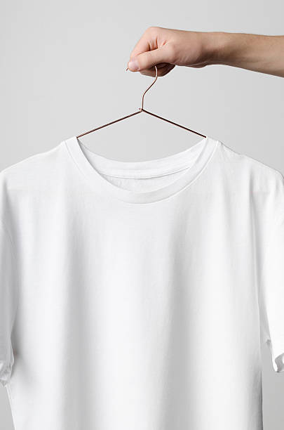 istock Men's Crew Neck T-Shirt Mock-Up 598078046