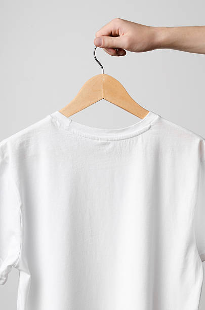 istock Men's Crew Neck T-Shirt Mock-Up - Backside 598078352