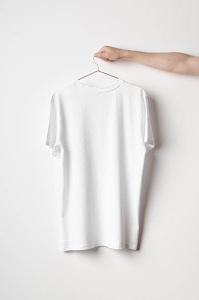 istock Men's Crew Neck T-Shirt Mock-Up - Backside 598078760