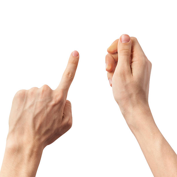 istock Hand of a caucasian female holding abstract device 598078940
