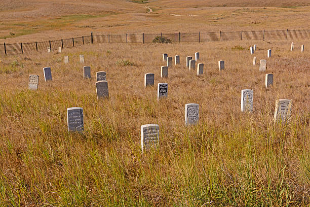 Main Gravesite in an Indian Battlefield stock photo