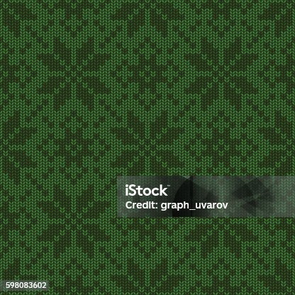 istock Winter Holiday knitted seamless pattern 598083602