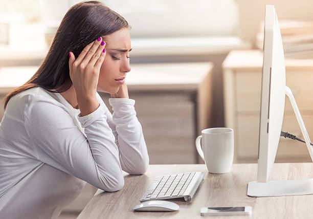 istock Attractive business lady in office 598084926