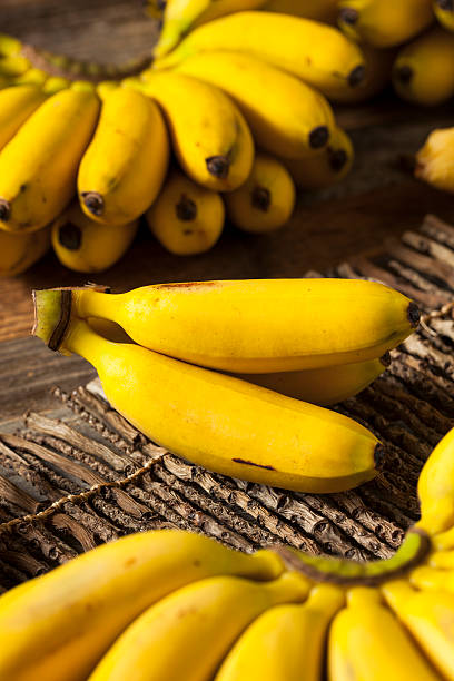istock Raw Organic Yellow Baby Bananas 598085166