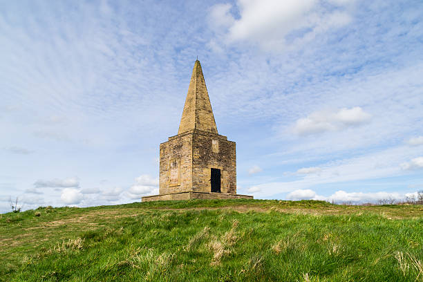 Ashurt beacon. The Ashurst beacon on top of the hill in Dalton, Northwest, England. ridgeway stock pictures, royalty-free photos & images