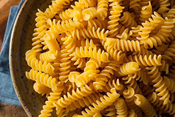 istock Raw Dry Organic Fusilli Pasta 598085652