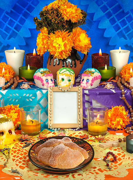 istock Mexican day of the dead altar (Dia de Muertos) 598086716
