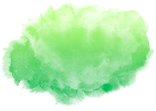 istock Abstract green watercolor background. 598089964