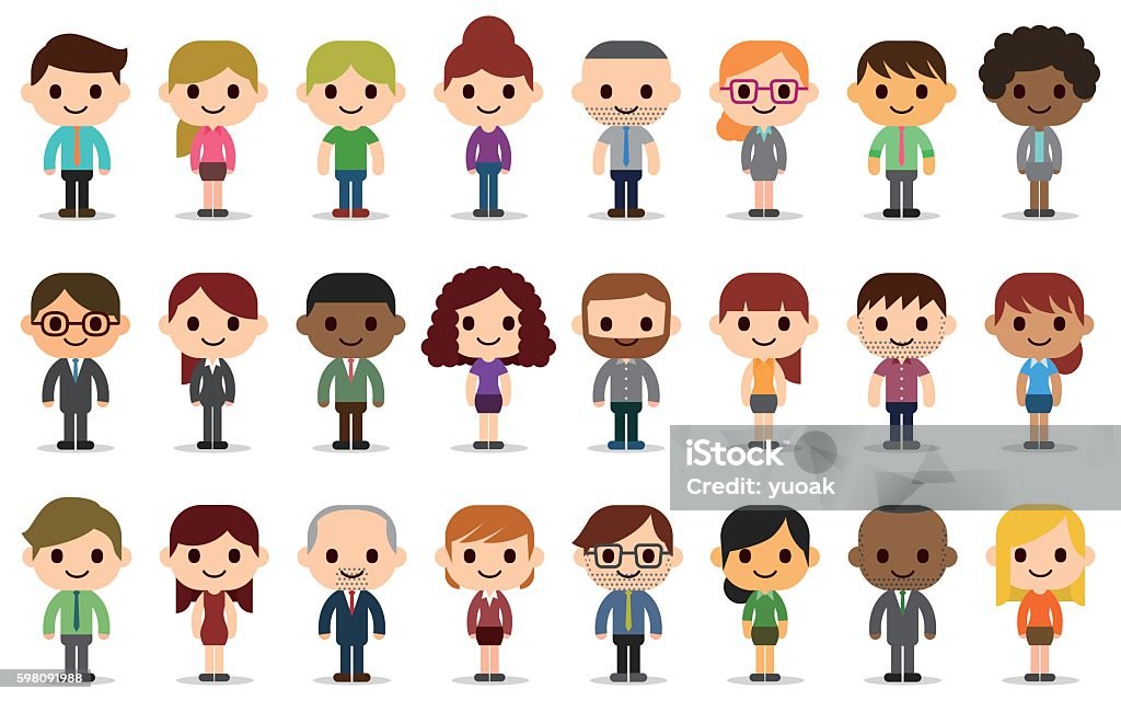 Business People Avatars Stock Illustration - Download Image Now - Cartoon,  People, Characters - iStock