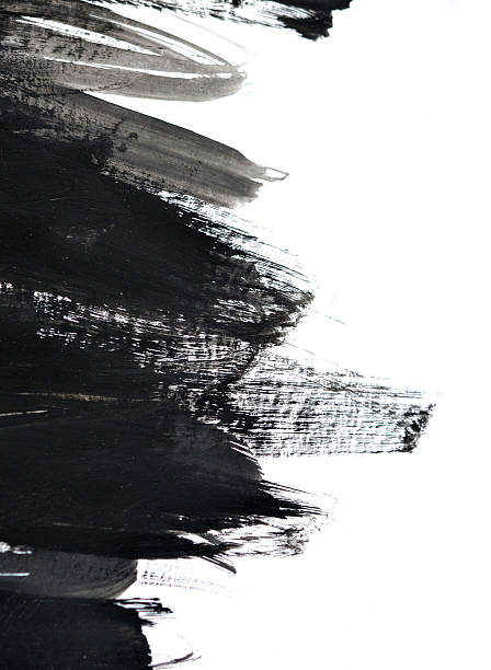 istock black brush strokes on white paper 598092024