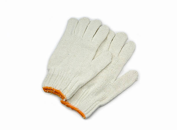 istock Cotton gloves isolated on white background 598092484