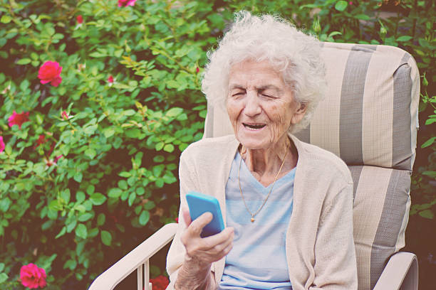 istock Senior Woman on Cellphone Video Call 598093646