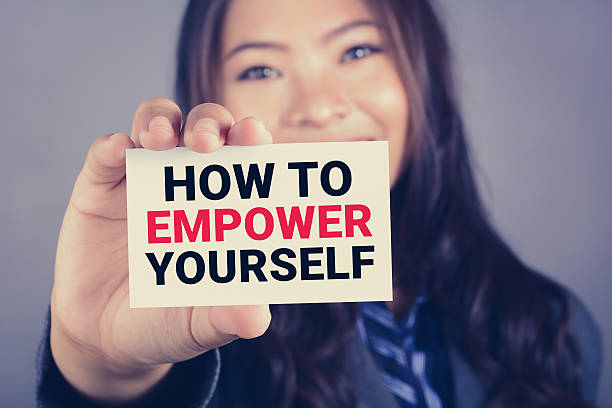 istock HOW TO EMPOWER YOURSELF message on the card 598094008