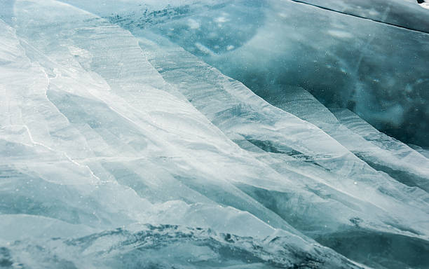 Cracked ice background stock photo