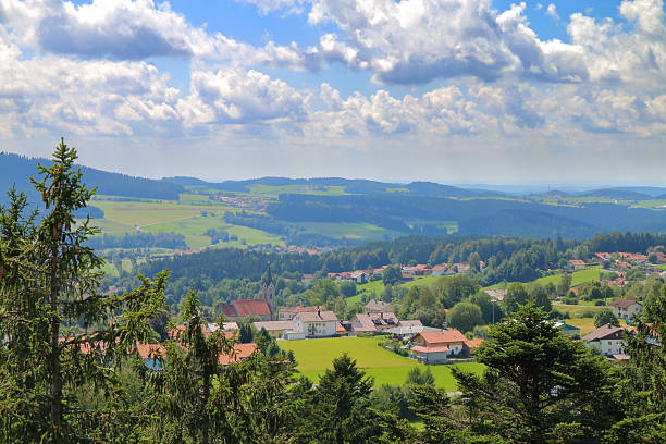 istock Hilly landscape in Bavaria. 598096012