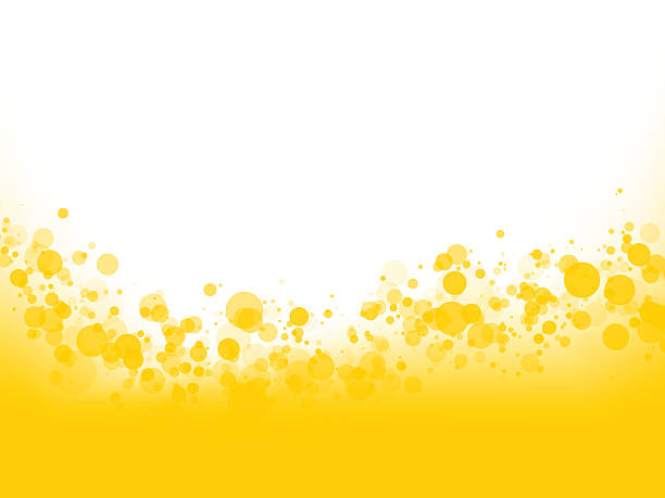 желтые пузыри фон - beer backgrounds nobody bright stock illustrations