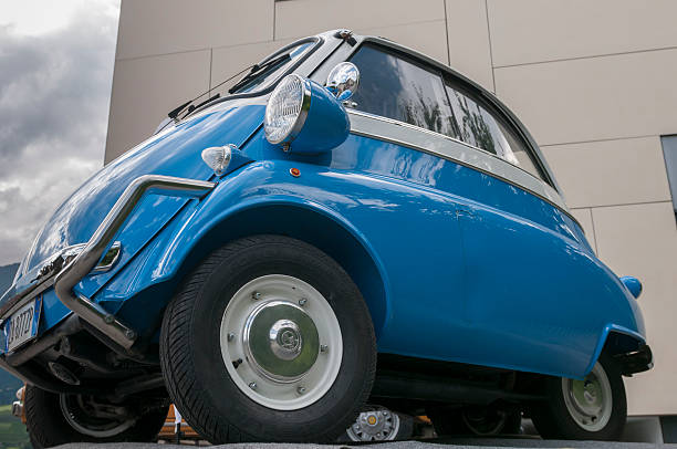 Frickenhausen, Germany - May 19, 2019: Chrysler Airstream american oldtimer car at the 25. International Oldtimer-Rallye event.