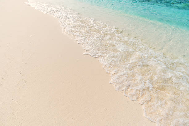 istock Sea waves on a sandy beach comes to shore 598098574