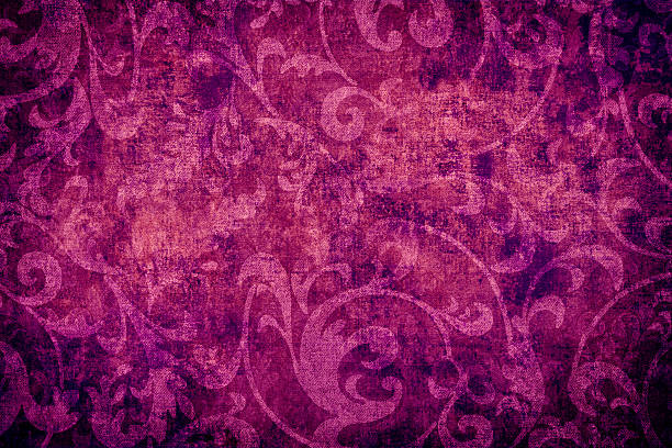 istock Purple Floral Abtract Background 598099054