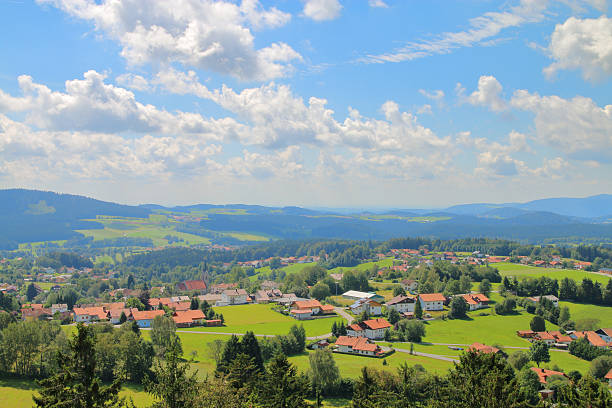 istock Cloud Bavarian landscape of the valley. 598132012
