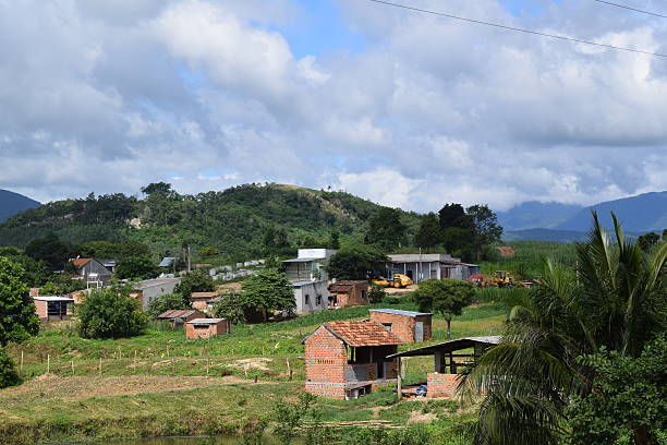 istock rural house village in the hill forest 598132030