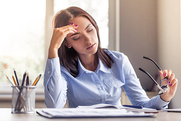 istock Attractive business lady in office 598133432