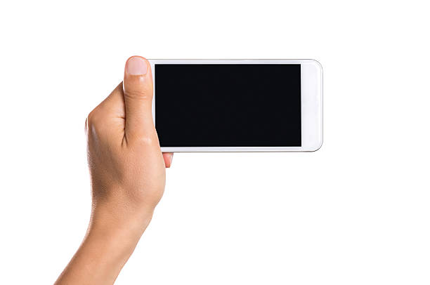 istock Close up hand with phone 598133680