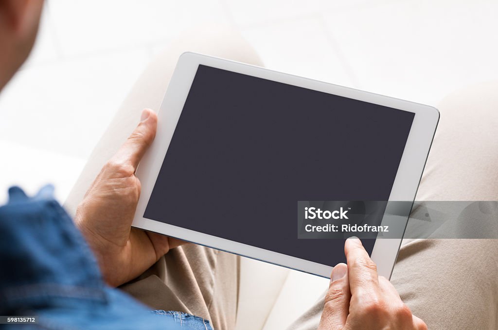 Navigazione su tablet - Foto stock royalty-free di PC Ultramobile