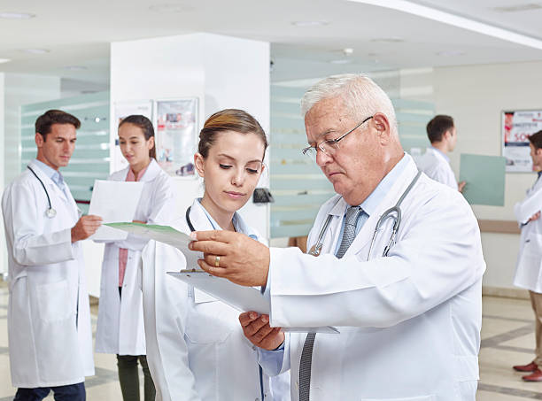 istock Group of doctors in hospital corridor 598136564
