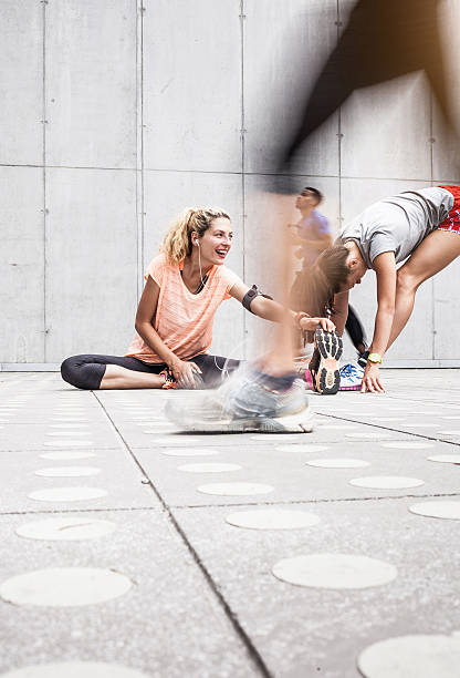 Group of Friends Working Out Together