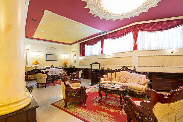 istock Interior of a hotel lobby 598138930