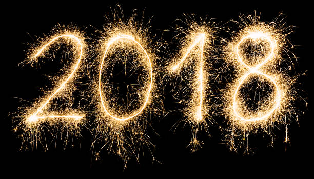 istock Sparkling golden New Year 2018 598141220