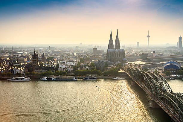 istock Koln cityscape with cathedral and steel bridge, Germany 598141806
