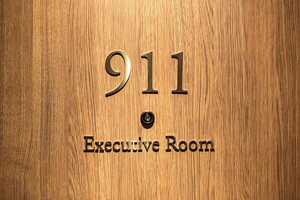 istock Hotel door number, close up image 598143176