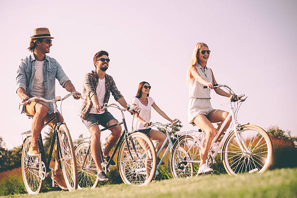 istock Cycling with best friends. 598143594