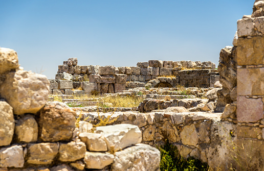 Ruins of the Amman Citadel in Jordan