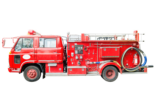 Tokyo, Japan - May 28, 2023 : Fire Engine at Fuchu, Tokyo, Japan.