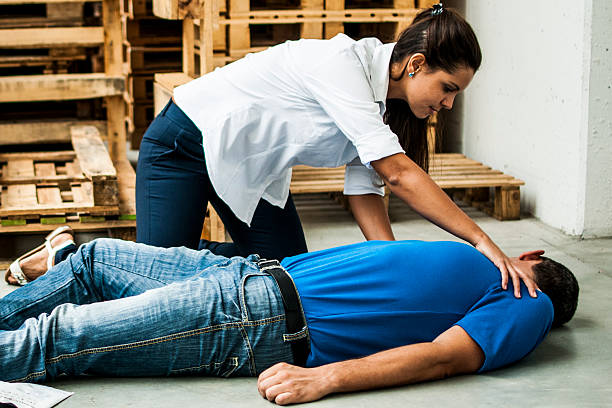 istock girl helping a man after fatal accident 598146382