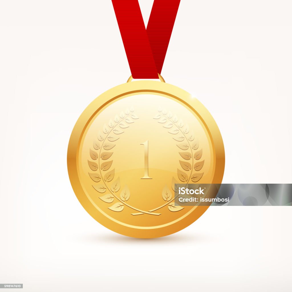 Medalla de oro  - arte vectorial de Arreglar libre de derechos