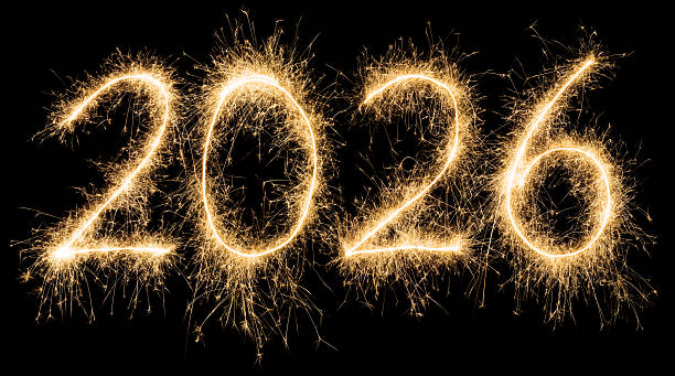 istock Sparkling golden New Year 2026 598148170