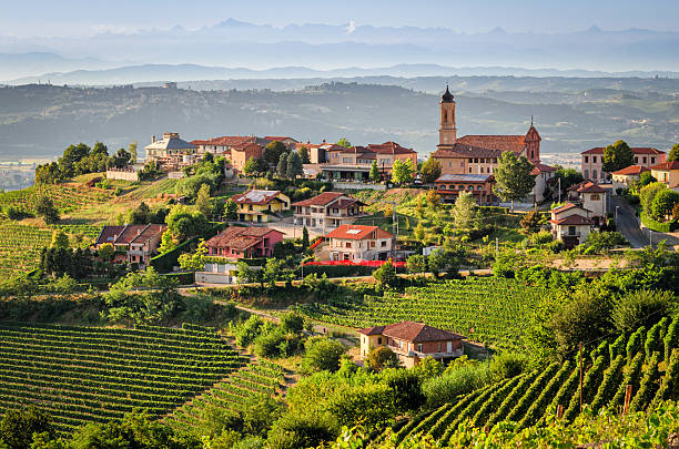 treiso (le langhe) - provincia di cuneo foto e immagini stock