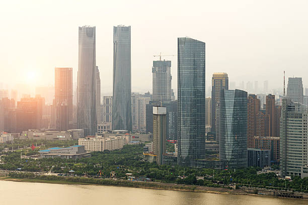 istock Sunset in the city 598152560