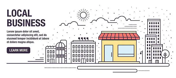 Vector illustration of Local Business