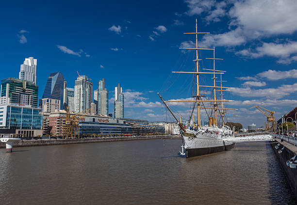 Skyline of Buenos Aires in Puerto Madero stock photo