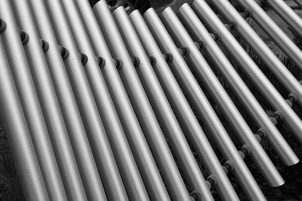 istock Abstract Metal Pipes Curved 598153898
