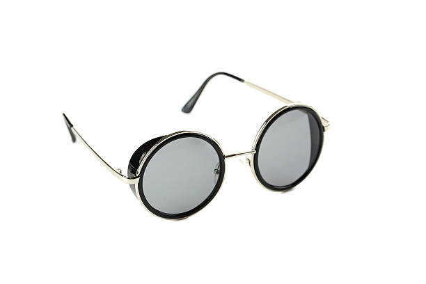 istock Black sunglasses isolated on a white background 598156512